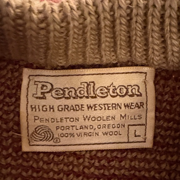 Vintage Pendleton Tan Southwest Design Sweater - Picture 2 of 4